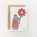 For You Flower Greeting Card