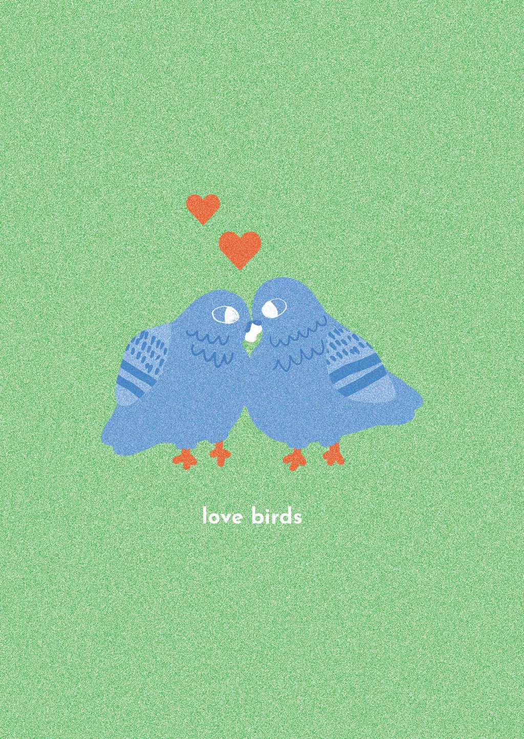 Love Birds Pigeon Greeting Card