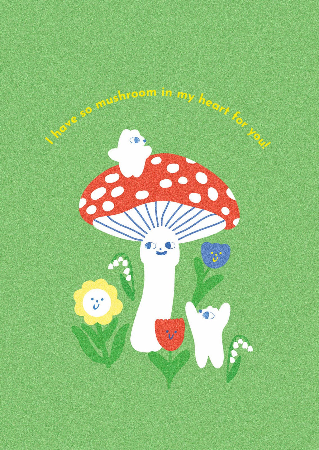Mushroom In My Heart Greeting Card