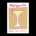 Margarita Risograph Print | Cocktail | Colourful