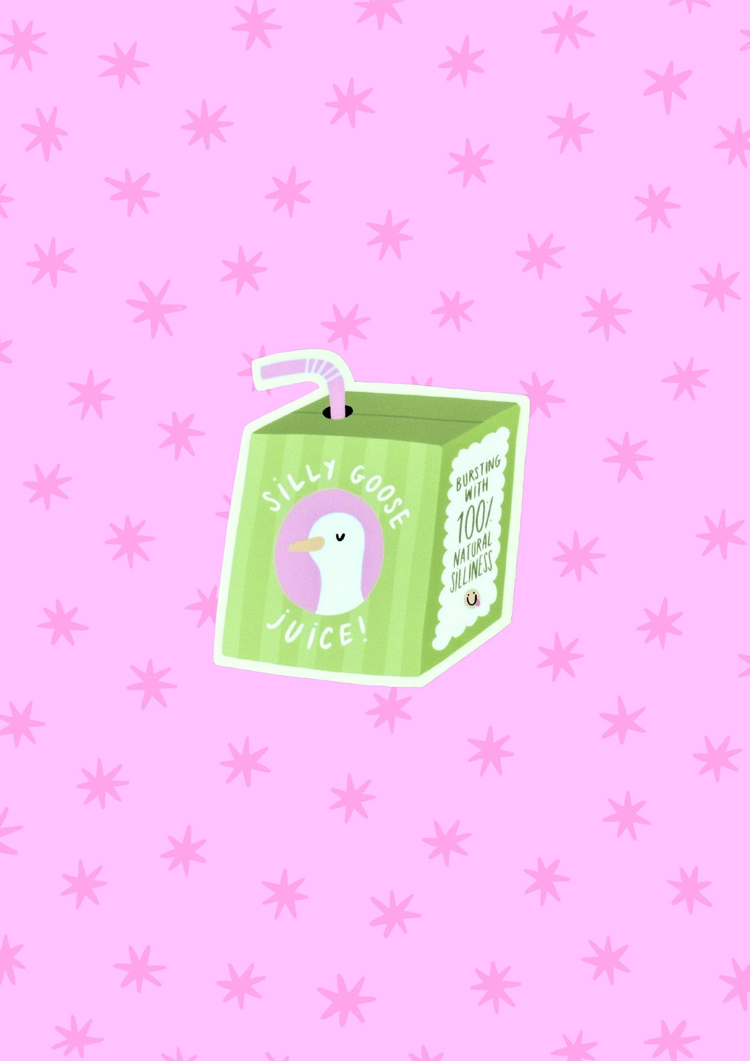 Silly Goose Juice Matte Vinyl Sticker