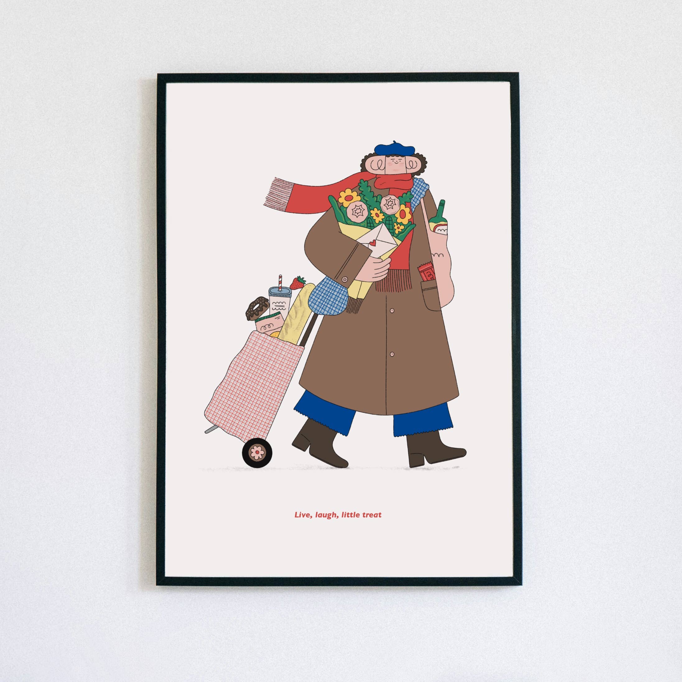 'Live Laugh Little Treat' A5 Art Print