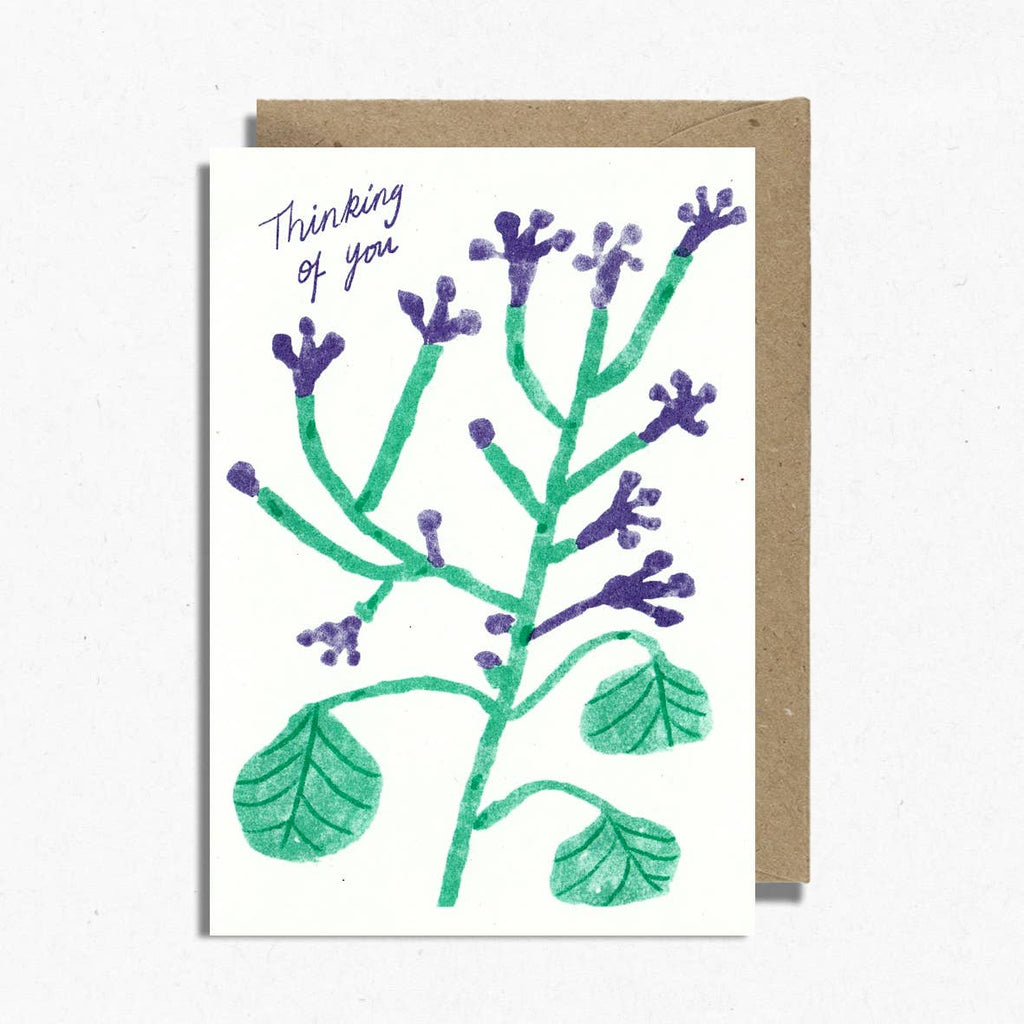 Thinking of You Flowers Greeting Card