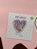 Glitter Heart Cat Teeny Tiny Vinyl Sticker