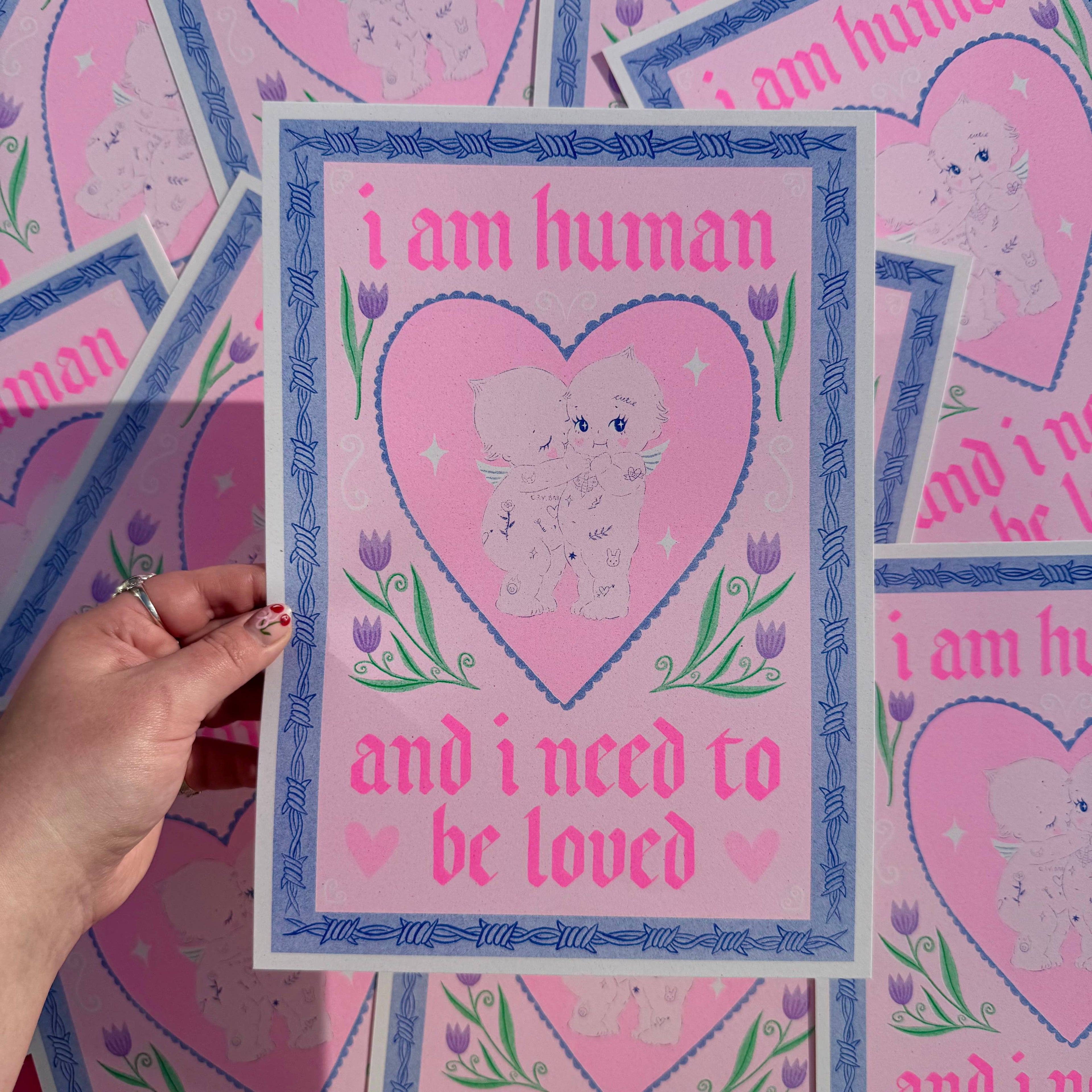 How Soon Is Now A4 Risograph Print