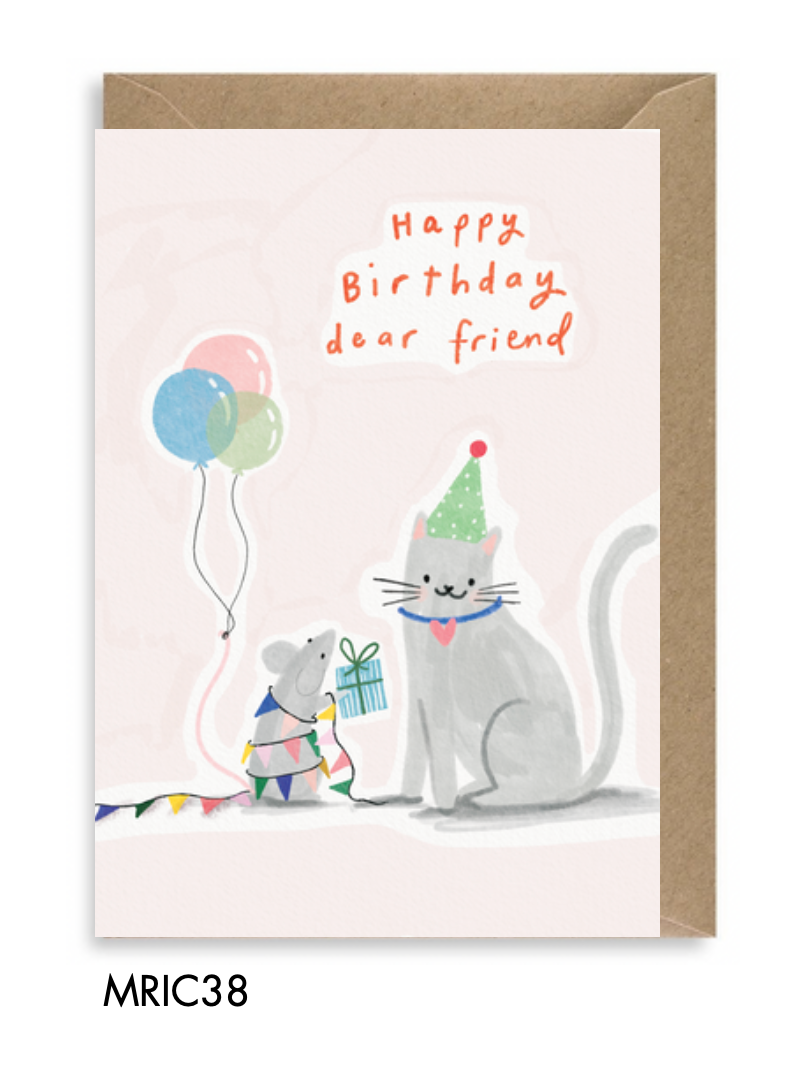 Happy Birthday dear Friend Greeting Card