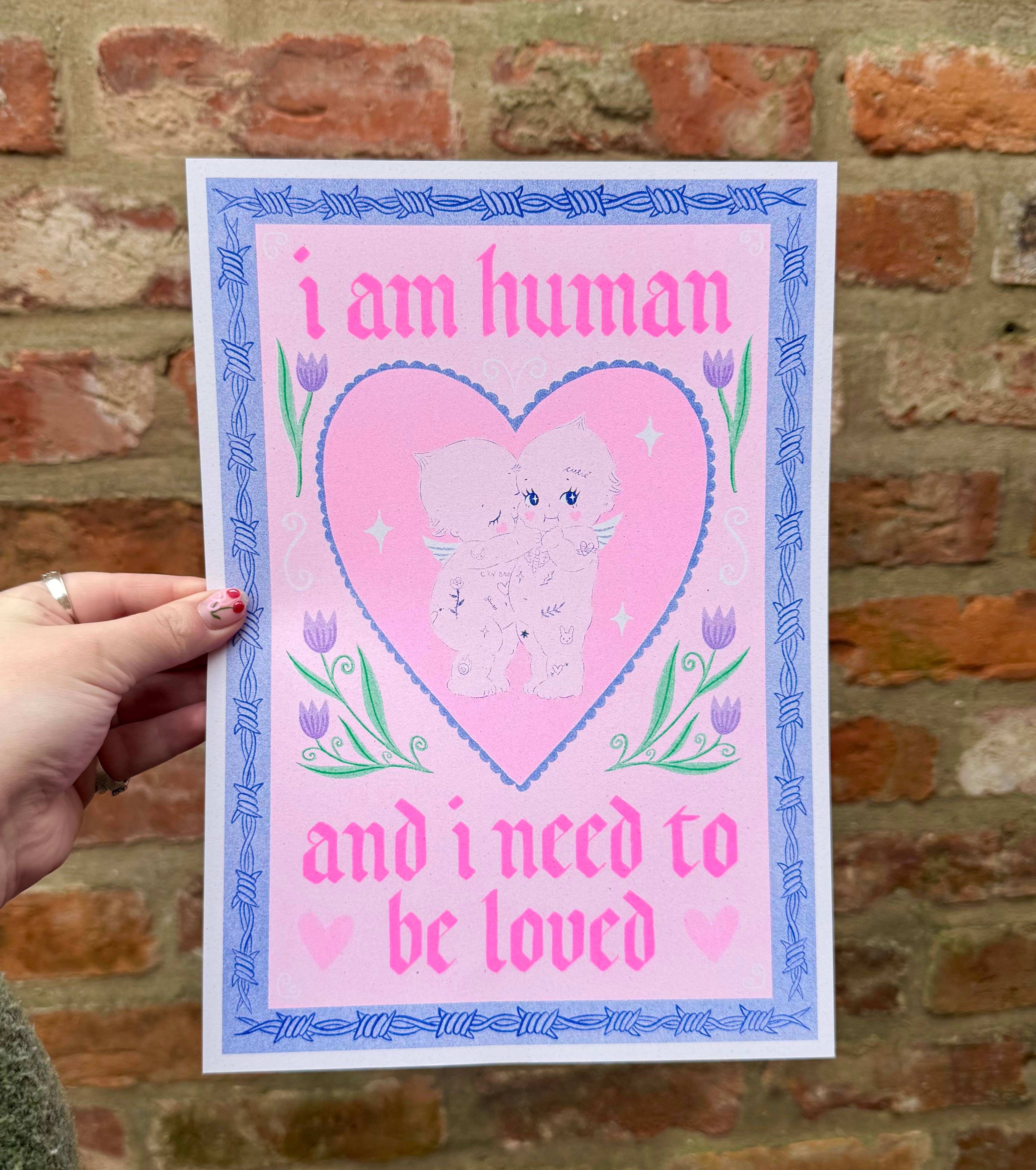 How Soon Is Now A4 Risograph Print