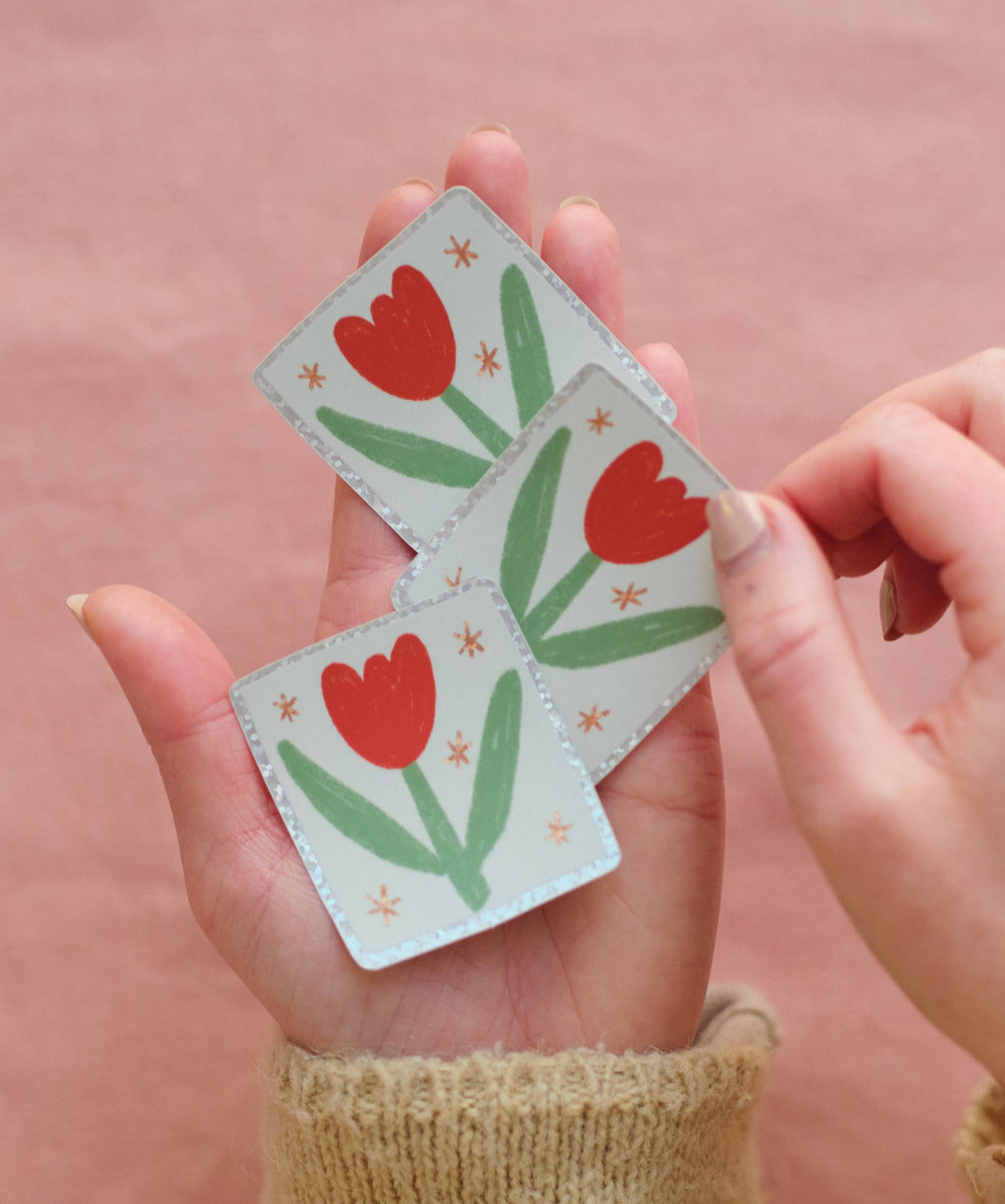 Tulip Holographic Vinyl Sticker