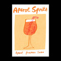 Aperol Spritz Risograph A4 Print
