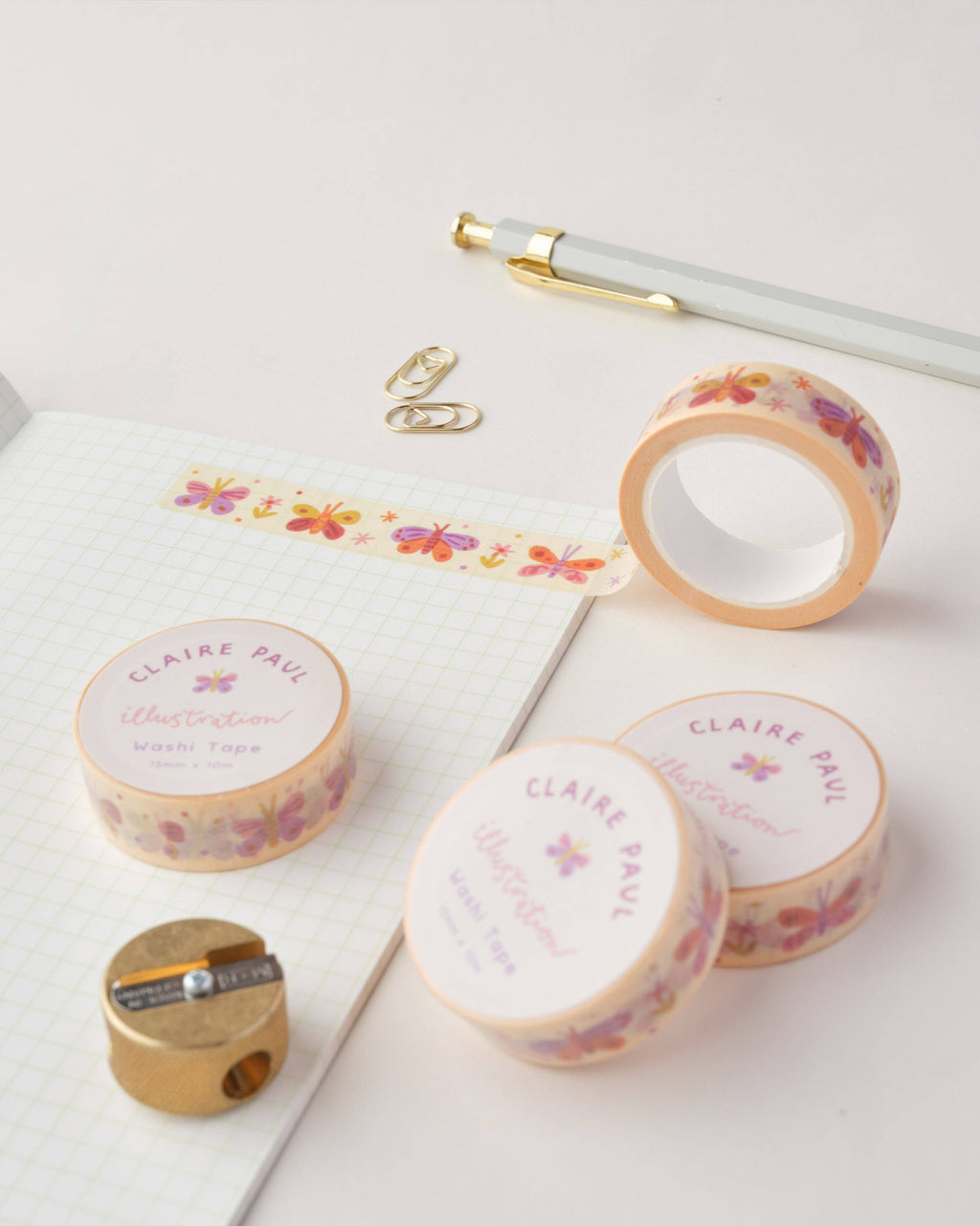 Pastel Butterflies Washi Tape