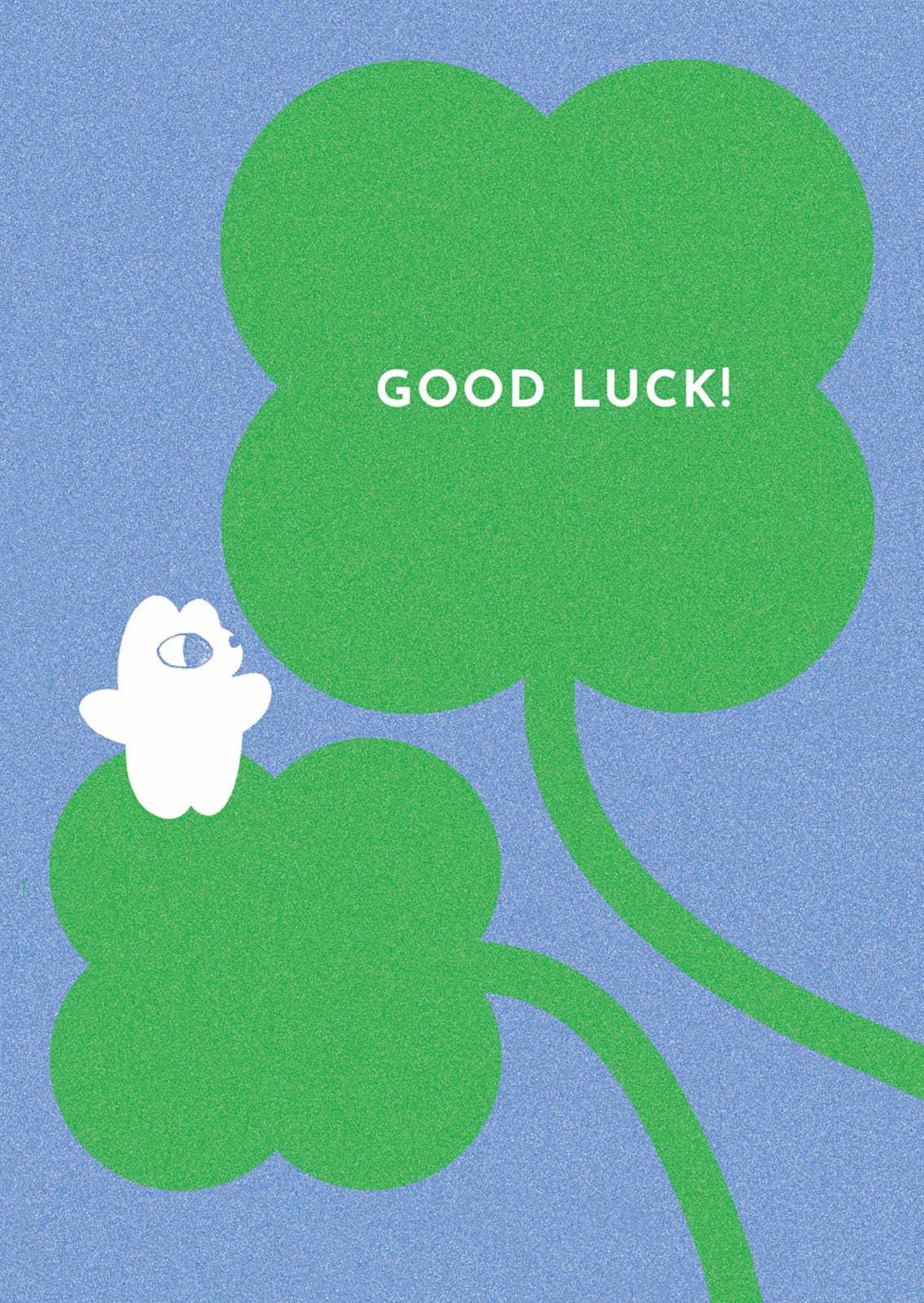 Good Luck Clover Bear Greeting Card