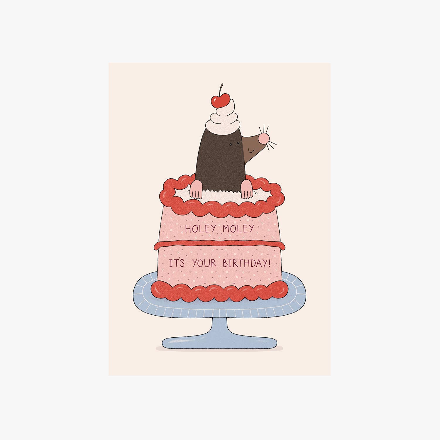 Holey Moley It's Your Birthday Greeting Card