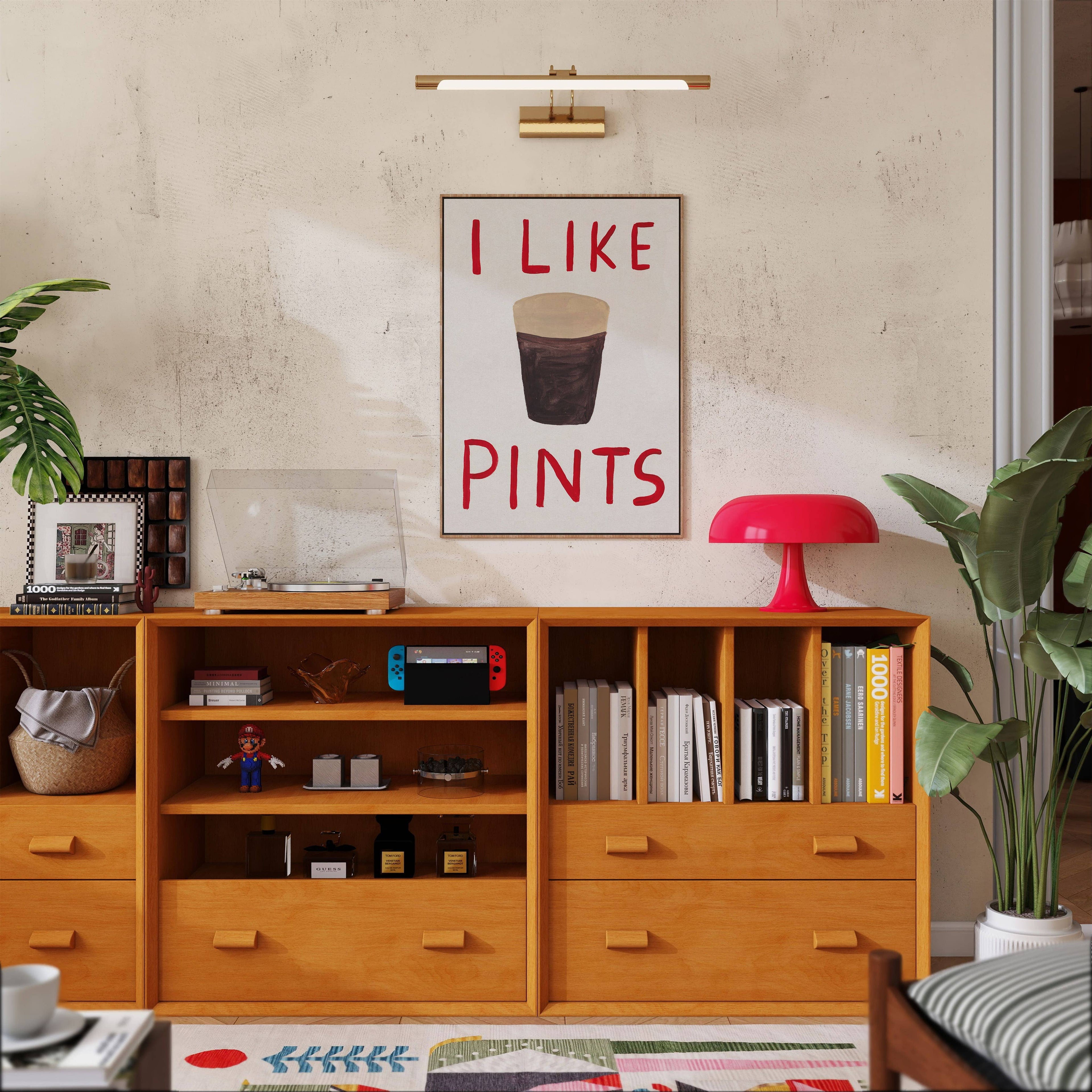 I Like Pints A4 Print
