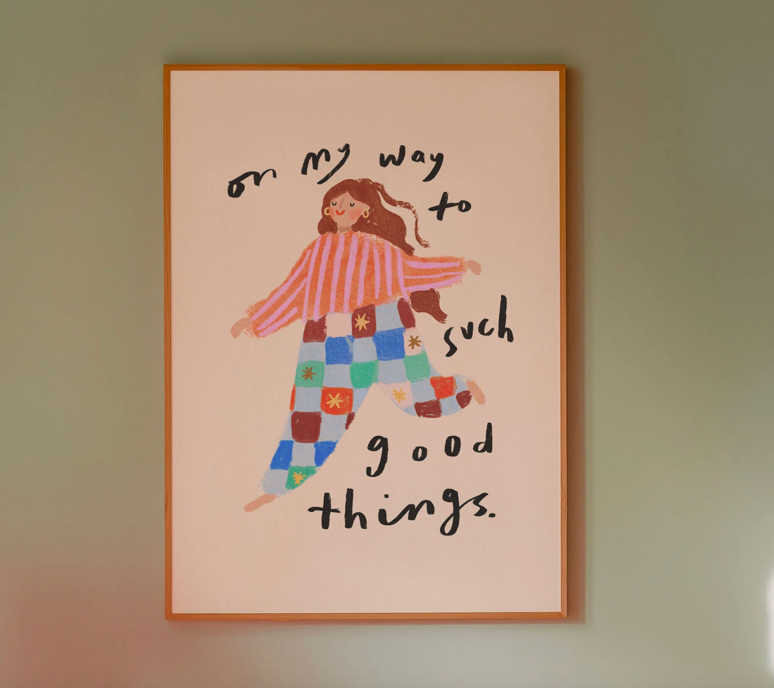 On My Way To Such Good Things A4 Print