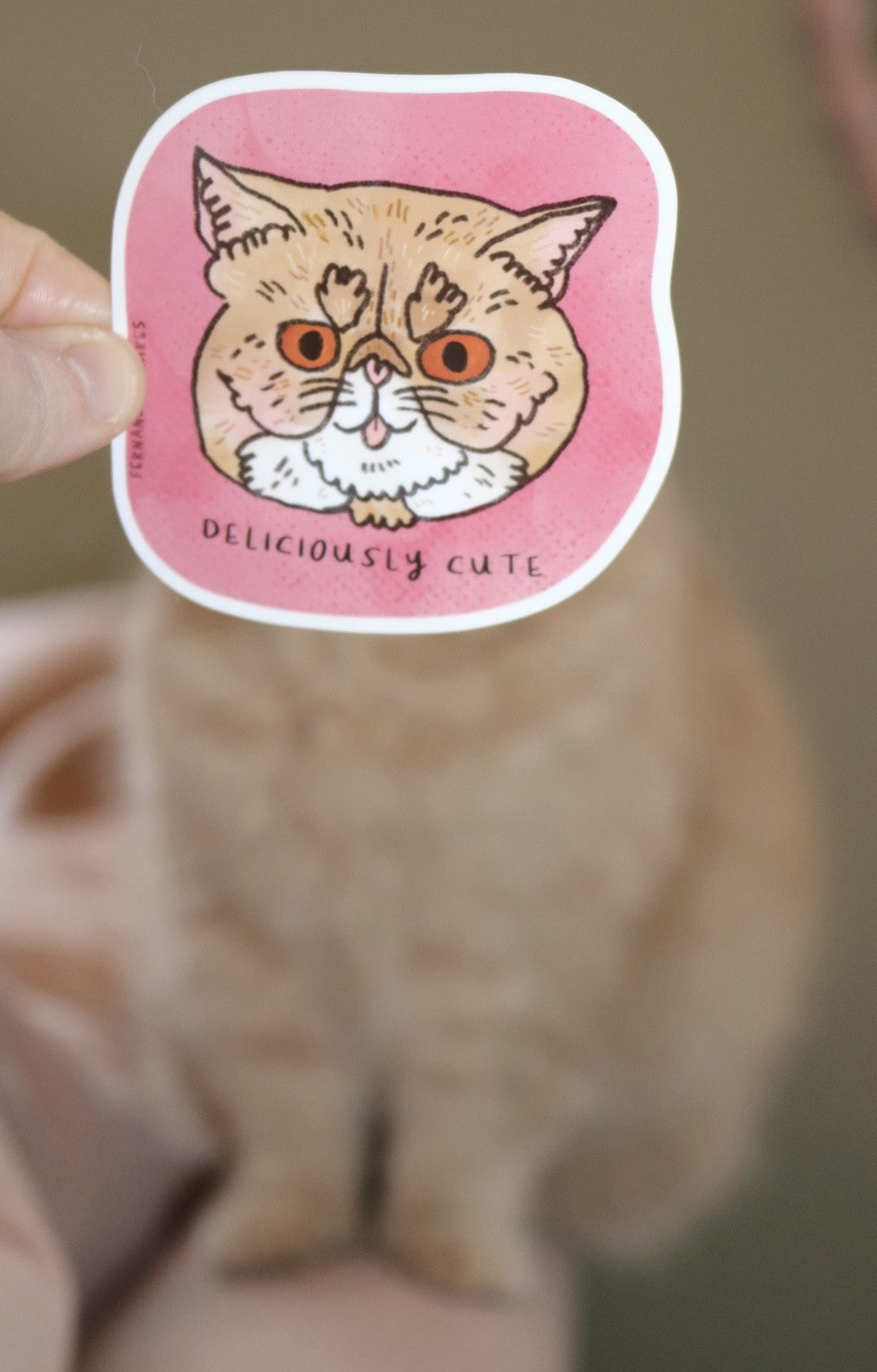 Deliciously Cute Marzi Glossy Vinyl Sticker