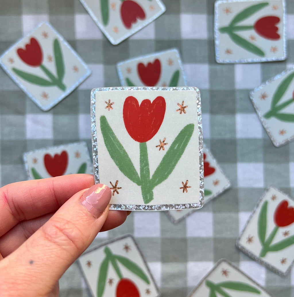 Tulip Holographic Vinyl Sticker