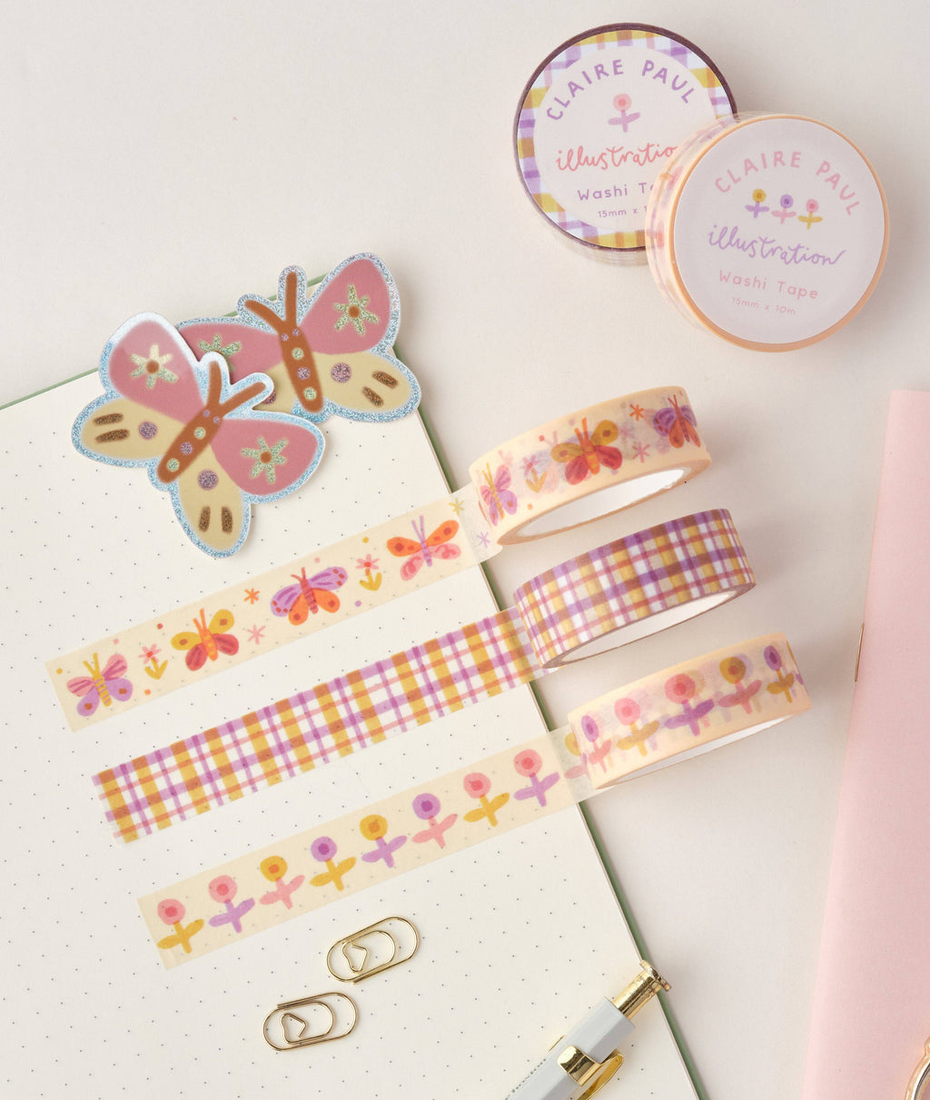 Pastel Butterflies Washi Tape