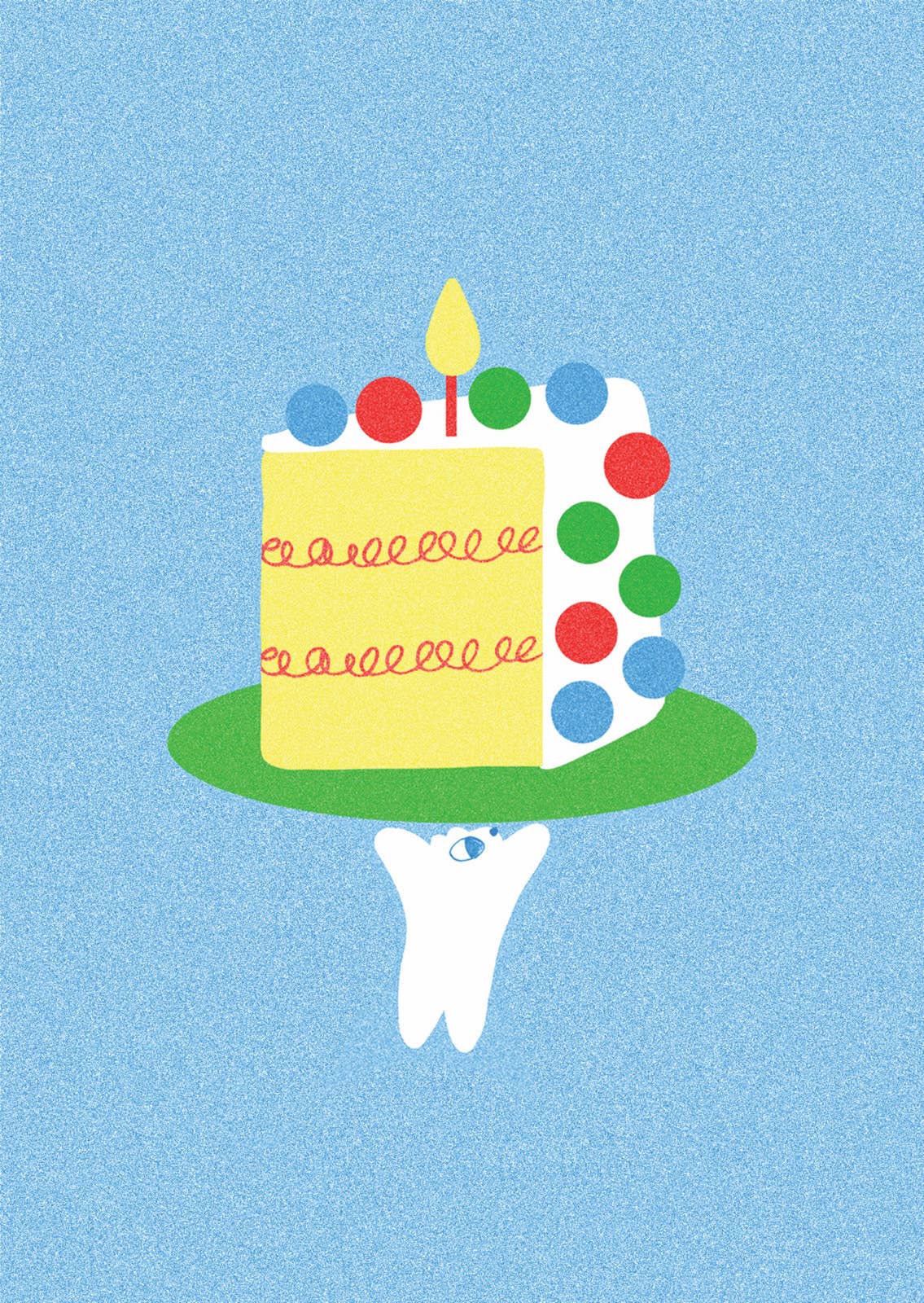 Big Slice Of Cake Greeting Card