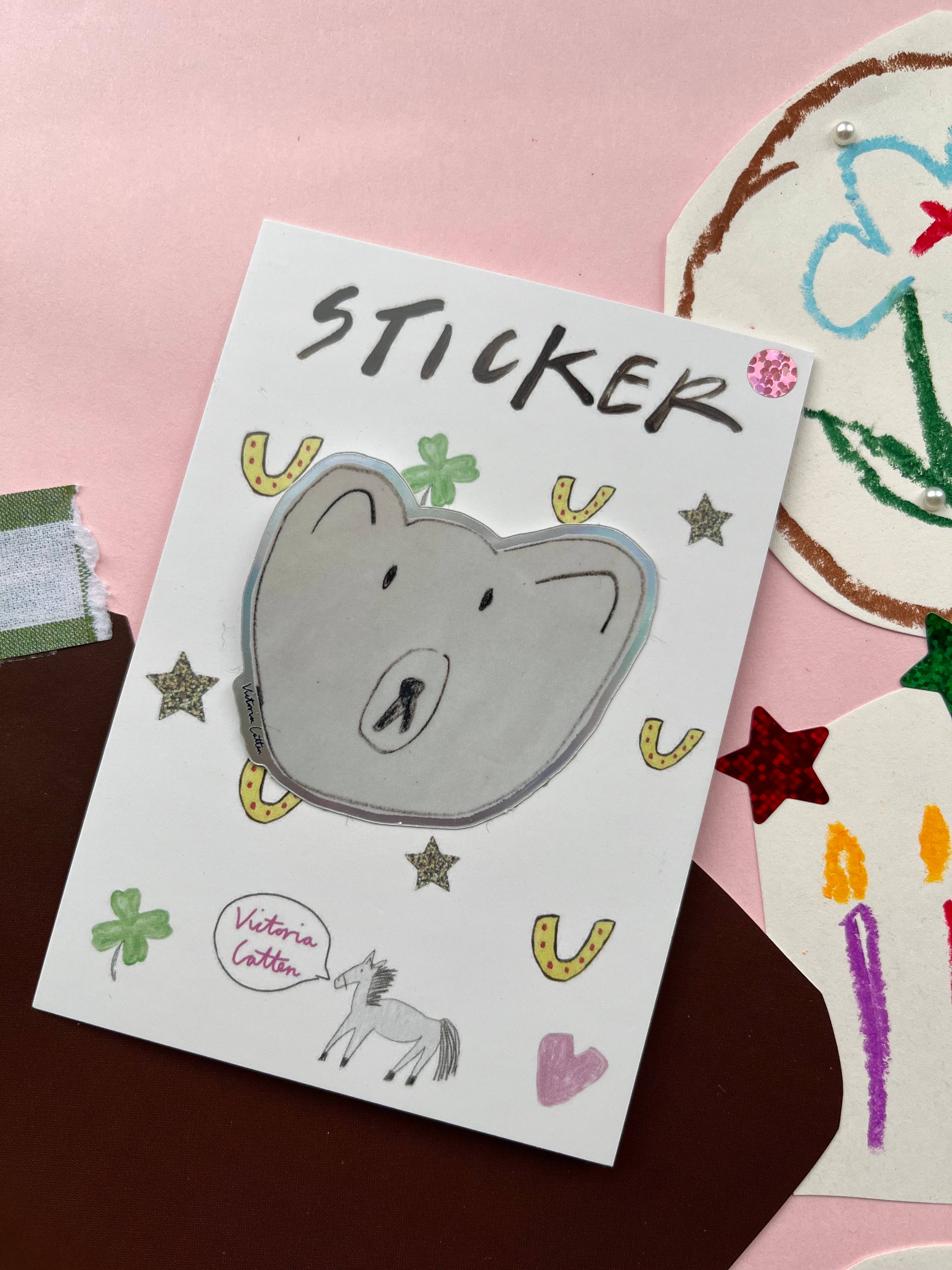 Bear Animal Pal Vinyl Sticker