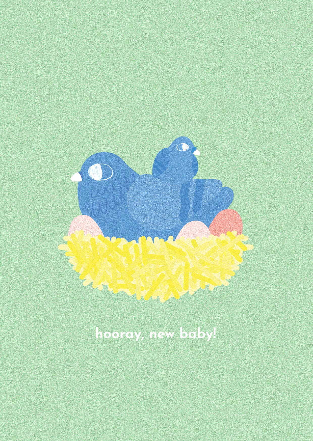 New Baby Pigeon Greetings Card