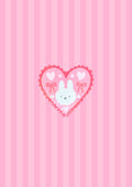 Bunny Heart Vinyl Sticker