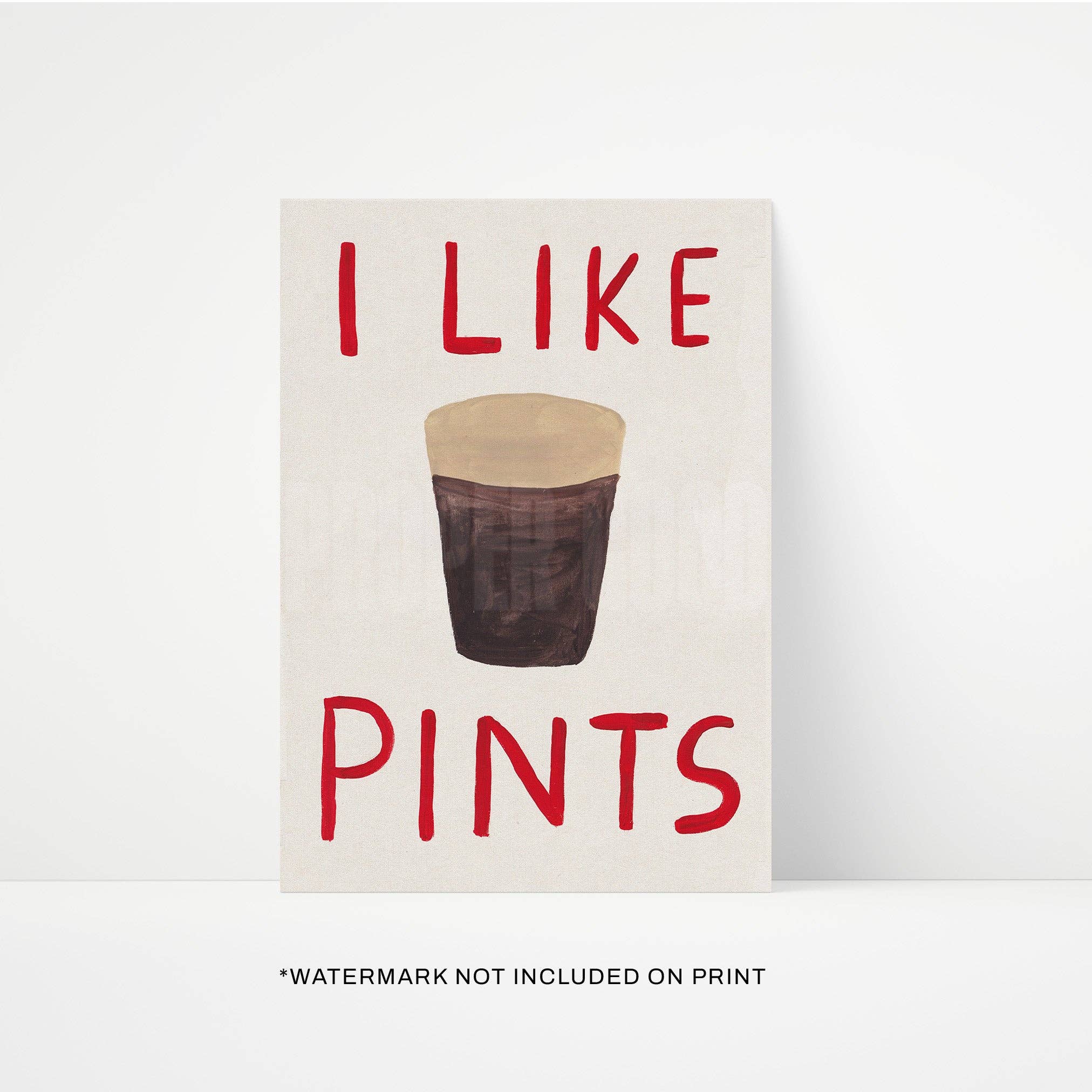I Like Pints A4 Print