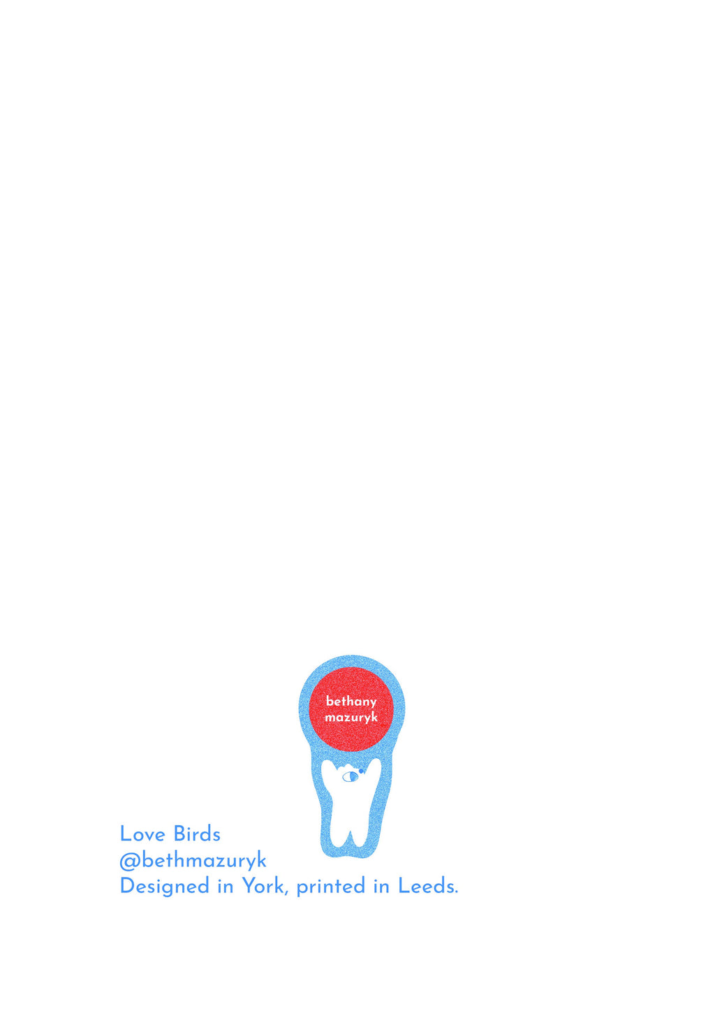 Love Birds Pigeon Greeting Card
