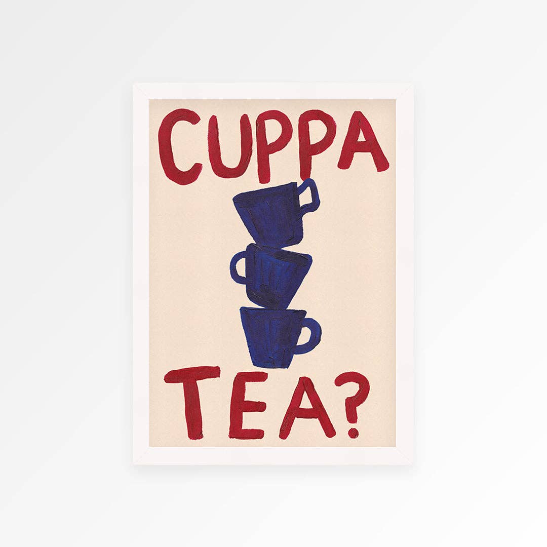 Cuppa Tea Hand Painted A4 Print